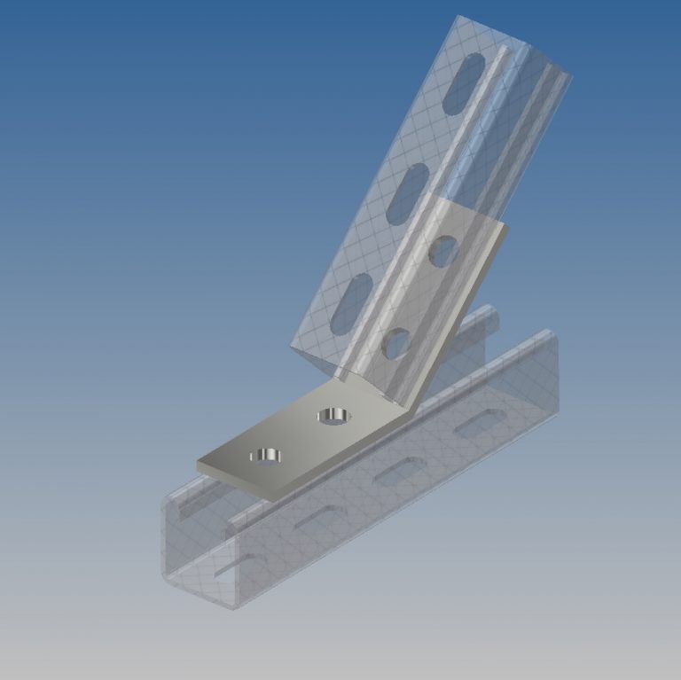 P1074 45 Degree Unistrut Angle Bracket Network Cable and Pipe