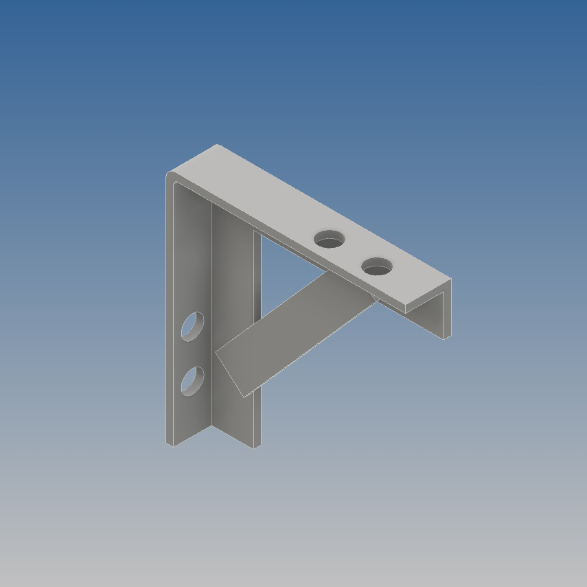thumbnail image 2 of 2 Very Strong Gallows/Chimney Brackets – Certificated Safety – 50x50x5mm – Black 2 of 5
